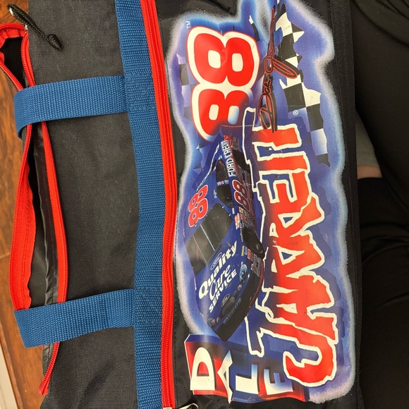 NASCAR Themed Black and Blue Duffel Bag Dale Jarrett - Picture 7 of 7